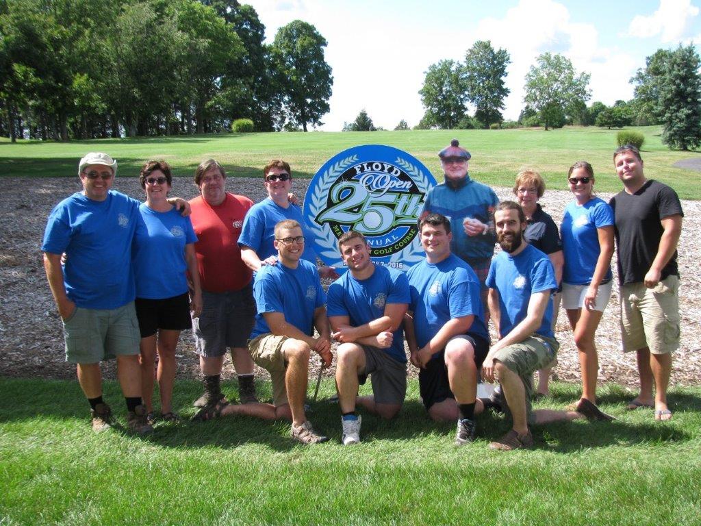 Golfers on golf course