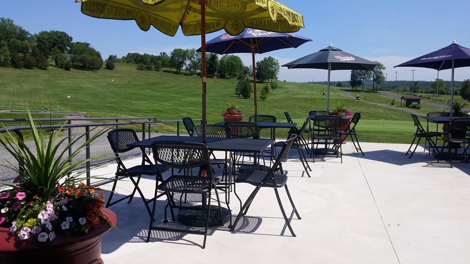 Patio on golf course